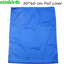 Saco de cordão e à prova d' água 50*60 cm viagem mochila molhada fralda de bolso único saco forro de trilho 2024 - compre barato