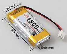 Free shipping 502248*2 502248-2P 3.7V 1500mAh Li-Polymer lithium Rechargeable Battery for GPS drive recorder learning machine 2024 - buy cheap