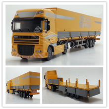 1:50 Alloy engineering model car container trailer truck Christmas new year gift collection children's kid toy original box 2024 - buy cheap