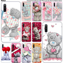 Capa de celular de desenho animado para você, capa macia de urso para xiaomi pocophone f1 9t 9 9se 8 a2 lite a1 a2 mix3 redmi k20 7a note 4 4x 5 6 7 pro s2 2024 - compre barato