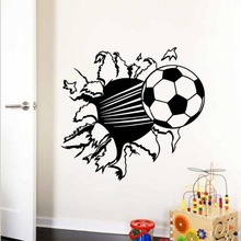Soccer Ball Football vinyl Wall Sticker Decal Kids Room Decor Sport Wall Decals For Nursery Babay Bedroom Home Decoration H106 2024 - buy cheap