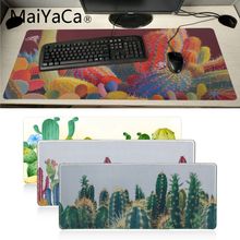 Maiyaca Watercolor cactus Office Mice Gamer Mouse Pad gaming mouse pad xl Speed Keyboard Mouse mat Laptop PC notebook desk pad 2024 - buy cheap