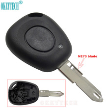 OkeyTech New Replacement Car Styling Remote Key Fob Case Shell For Renault Twingo 1 Button Uncut NE73 Blade Free Shipping 2024 - buy cheap