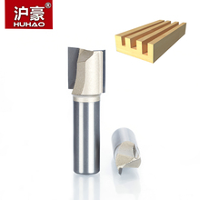 HUHAO 1pcs 1/2"1/4" Shank 2 flute straight Router Bits for Wood Tungsten Carbide endmill milling cutter Woodworking Tools 2024 - compre barato