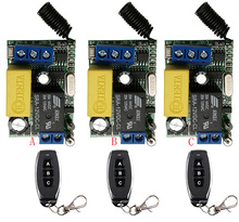 Receptor de sistema de interruptor, sem fio, à prova d'água, para janela, portas de garagem e venezianas, 220 v, 1 canal, 10a