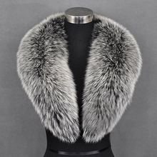 Winter 100% Natural Real Fox Fur Collar Fur Scarf 80CM-100CM Coat With fox Collar Neck Scarves collar 2024 - buy cheap