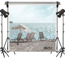 LB Poliéster & Vinil Mar Lazer Sombrinha de Praia Mar Backdrops Para Estúdio de Fotografia Cenário Foto Adereços Decoração 2024 - compre barato