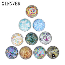 10pcs/lot Mixed Colors Exotic 18mm Glass snap button Jewelry Faceted glass Snap Fit Xinnver snap Bracelet snaps jewelry ZB301 2024 - buy cheap