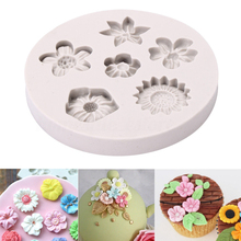 1PC Fondant Silicone Mold Flower Shape Cake Decoration Stencil Candy Chocolate Cake Border Decoration Tools Baking Tool 3 Mould 2024 - buy cheap