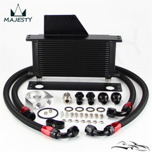 Aluminum 10-AN Oil Cooler kit 19 Row AN10 Bolt on fit 01-05 Impreza WRX 2024 - buy cheap