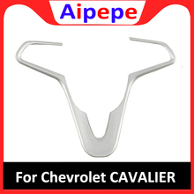 For Chevrolet Cavalier 2016 2017 2018 2019 Car Accessories Styling ABS Chrome Car Steering Wheel Button Frame Panel Cover Trim 2024 - buy cheap