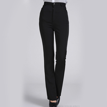 Pantalones de estilo occidental para mujer, pantalón Formal, negro, de Trabajo Ropa, para otoño y primavera, novedad 2024 - compra barato