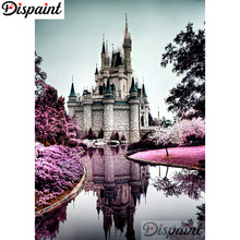 Dispaint Full Square/Round Drill 5D DIY Diamond Painting "Castle flower" Embroidery Cross Stitch 3D Home Decor A10476 2024 - buy cheap