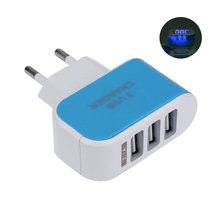 3USB EU Plug 5V 2A 3.1A Charger Adapter 100-240V USB Hub Port Power Supply Charging Plug Socket For Travel Charge Phones 2024 - buy cheap