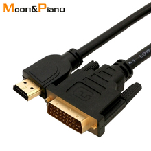 HDMI to DVI DVI-D Cable Male to Male 24+1 pin adapter cables 1080p for LCD DVD HDTV XBOX PS3 High Speed hdmi Cables 1.5m 2024 - buy cheap