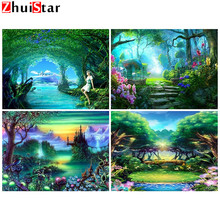 5d diamante pintura fantasía diamante mosaico diamantes imagen diamante bordado paisaje cuadrado completo decoración del hogar ZWQ 2024 - compra barato