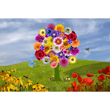 Diamond Embroidery Painting 3D Full Drill Diamond Mosaic Cross Stitch "Flowers Tree" Full Pasted Painting DIY Crafts Decor 2024 - buy cheap