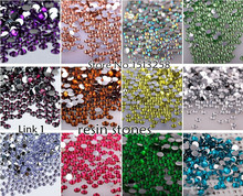 Facetas resina hotfix não flatback strass 2mm,3mm,4mm,5mm,6mm arte do prego gemas 2024 - compre barato