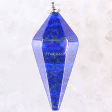 Free Shipping Fashion Jewelry 35x15MM Natural Blue Lapis Lazuli Pendant 1Pcs K1625 2024 - buy cheap