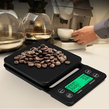 Protable 3KG/5KG Digital Drip Coffee Scale With Timer LCD Electronic Kitchen Scales 0.1g -DR56O 2024 - buy cheap