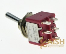 KAISH 3x DPDT 6 Pin 2 Way ON ON Guitar Mini Toggle Switch SALECOM Car/Boat Switches 2024 - buy cheap