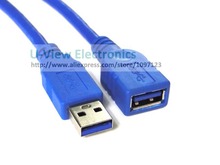 3 м синий Суперскоростной Стандартный USB3.0 Тип A Мужской к женскому Удлинительный кабель/Бесплатная доставка/1 шт 2024 - купить недорого
