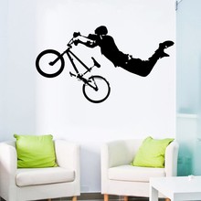 YOYOYU Boy Giant BMX arte de pared en vinilo, Mural, calcomanía, decoración del hogar, pegatinas de pared, decoración de la habitación y la cama 2024 - compra barato
