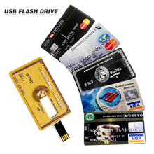Waterproof USB Flash Drive Pen Drive 4GB 8GB 16GB 32GB 64GB Bank Credit Card Shape Memory Stick pendrive u disk flash card 2024 - buy cheap
