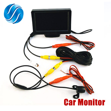 Color TFT LCD monitor display 4.3-inch Car parking rearview backup  video PAL/NTSC FREE SHIPPING 2024 - buy cheap