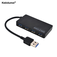 Kebidumei-Hub USB 3,0 con 4 puertos USB 3,0, adaptador divisor con interfaz de carga de potencia para PC y portátil, supervelocidad hasta 5Gbps 2024 - compra barato