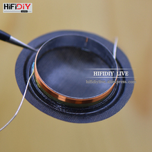 Hifidiy live pinças, bobina de voz para alto-falante, 1 polegada, 25.4mm, 25.5mm, membrana de seda preta, acessórios de reparo de alto-falante, 8ohm, 15w, peças para diy 2024 - compre barato