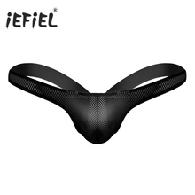 IEFiEL-Bikini con suspensorio transparente para hombre, ropa interior Sexy Gay, Marca novedosa 2024 - compra barato