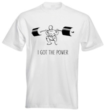 2019 Latest O-Neck Sunlight Men T-Shirt I Got The Power Snap Music Lyric Gymer Sport Heavey Weight Lifter Dumbbell T Shirt 2024 - buy cheap