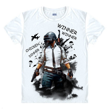 PlayerUnknown's Battlegrounds T-Shirts Short Sleeve Shirts PUBG Game Battle Royale Winner Winner Chicken Dinner Cosplay Shirt 2024 - buy cheap