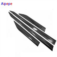 ABS Chrome Carbon Fiber Door Body Molding Fit For Toyota RAV4 2019 2020 Car Accessories Side Strips Trim Cover 2024 - buy cheap