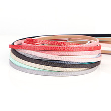 XCHARMS 5mm Flat PU Leather Cord & Rope Diy Jewelry Findings Accessories Fashion Jewelry Making Materials for Bracelet 2024 - buy cheap