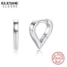 ELESHE 100% 925 Sterling Silver Romantic Love Heart Stud Earrings for Women Baby Girls Children Kids Earrings Silver 925 Jewelry 2024 - buy cheap