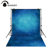 Allenjoy vinyl cloth photography backdrop blue background for wedding photo studio pure color portrait photo background 2024 - купить недорого