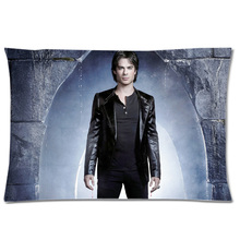 Rectangle Zippered Custom Pillowcase, The Vampire Diaries Two Side Printed Soft Polyester Pillow Case Cover 20"x30" 2024 - buy cheap