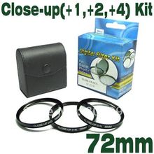 EMOLUX 72mm +1 +2 +4 Close UP Digital Camera Lens Filter Kit 2024 - buy cheap