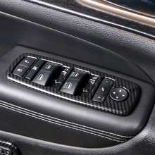 ABS углеродного волокна для Jeep Grand Cherokee 2014-2017 аксессуары для леворульных автомобилей Автомобильный оконный переключатель Крышка для панели управления окон отделкой стайлинга автомобилей 2024 - купить недорого