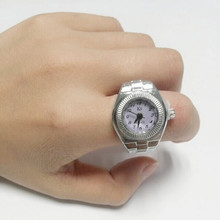 Newest Creative Lady Girl Round Elastic alloy Quartz Analog Watch Steel Cool Elastic Quartz Finger Ring Watch Casual Rings &Ff 2024 - buy cheap