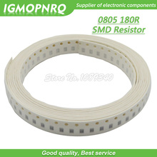 Resistor de chip 300 ohm, 0805 peças, 1/8w 180r ohms 0805-180r 2024 - compre barato