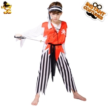 Children Day Kids Pirate Costumes Fancy Dress  Boys Cosplay  Buccaneer Halloween Costume for Baby Boys 2024 - buy cheap