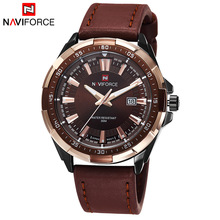 2016 New NAVIFORCE  Men Watch Top Brand Luxury Leather Watch Analog Display Quartz Sport Military Watches Men Wristwatch relogio 2024 - buy cheap