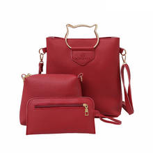 2018 crossbody bags for women leather handbags luxury handbags women bags designer 3 Pcs/Set Composite shoulder Bag sac a main 2024 - buy cheap