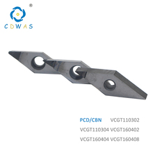 VCGT110302 VCGT 110304 vcgt160402 vcgt 160404 PCD CBN Diamond Inserts Internal Turning Tool CNC Lathe Cutter Tools Blade 2024 - buy cheap