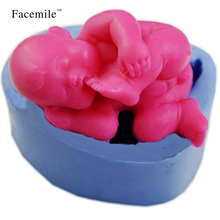 Free Shipping 3D Cute Baby Boy Eating Foot Mold Silicone Mold Chocolate Fudge Cake Decoration Soap Tools 50-88 2024 - buy cheap
