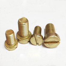 20pcs M4 brass household machinery one word screw slotted bolt cylinder head bolts machine screws 16mm-30mm length 2024 - buy cheap