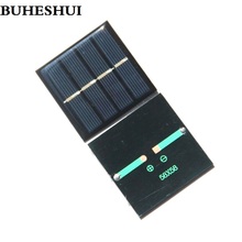 Мини-модуль солнечной батареи BUHESHUI, 0,45 Вт, 2 в, поликристаллическая система «сделай сам» для солнечной панели, зарядное устройство из эпоксидной смолы 58*58*3 мм, 10 шт./лот, бесплатная доставка 2024 - купить недорого
